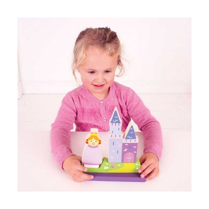 Bigjigs Toys Magnetické vertikální puzzle zámek