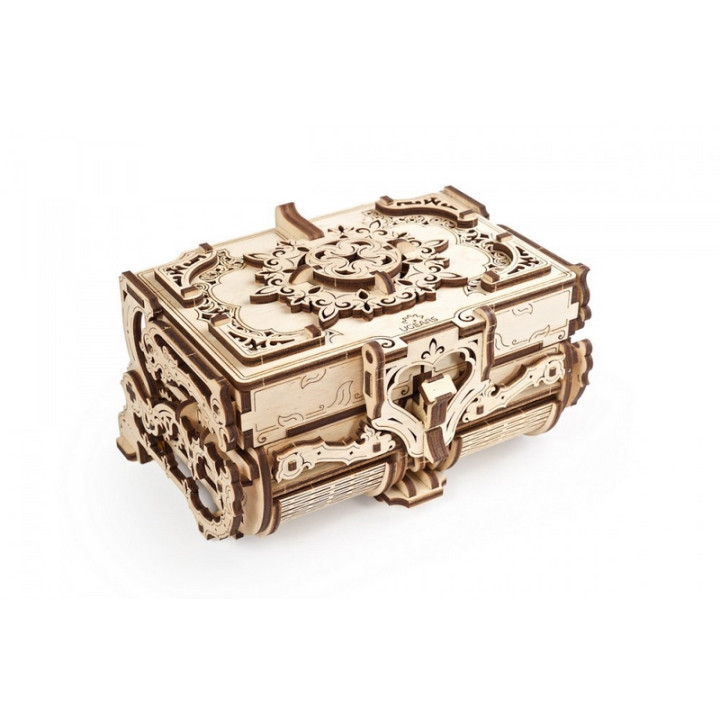 Ugears 3D dřevěné mechanické puzzle Starožitná šperkovnice