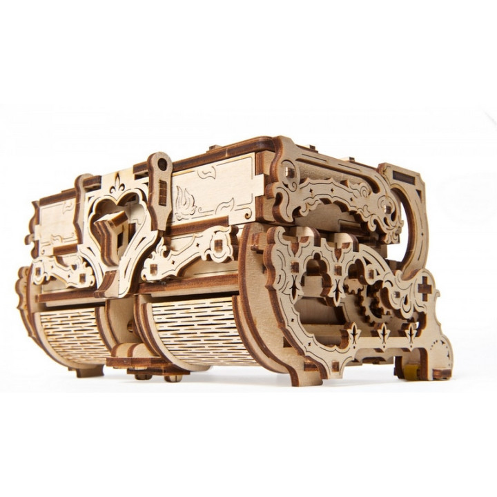 Ugears 3D dřevěné mechanické puzzle Starožitná šperkovnice