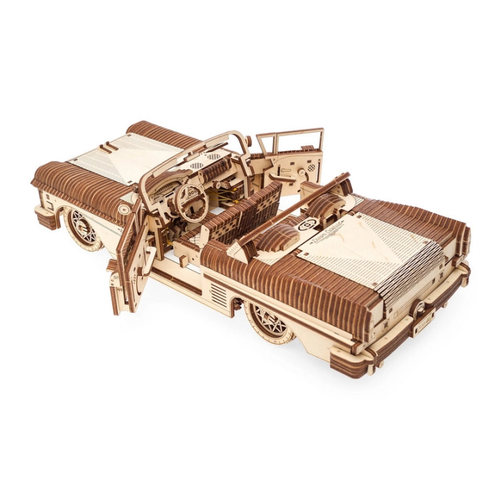 Ugears 3D dřevěné mechanické puzzle VM-05 Auto (50's convertible)