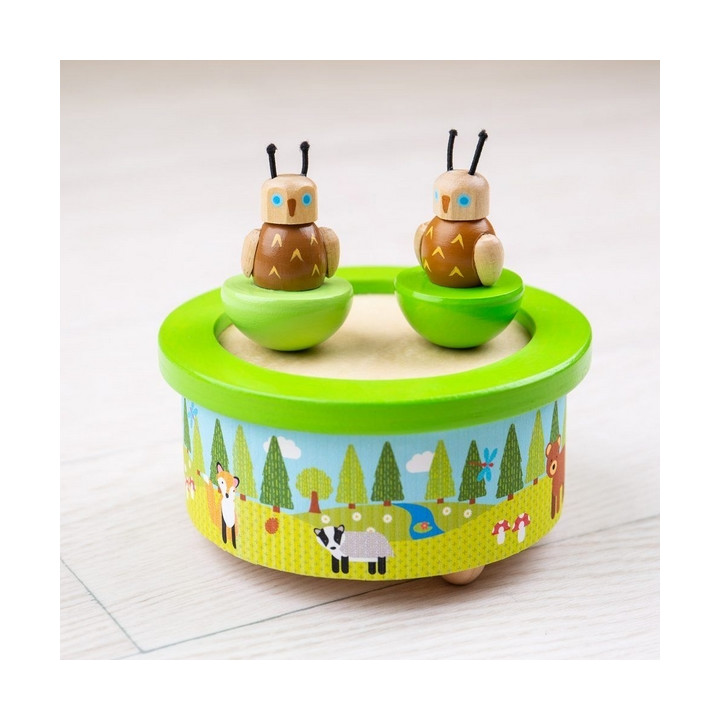 Bigjigs Toys Dřevěná hrací skříňka woodland