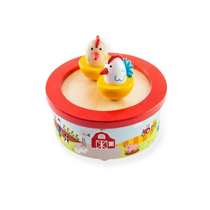 Bigjigs Toys Dřevěná hrací skříňka farma