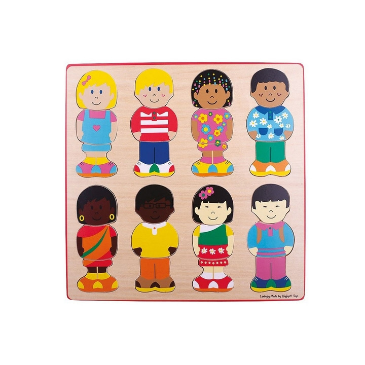 Bigjigs Toys Vkládací puzzle kamarádi