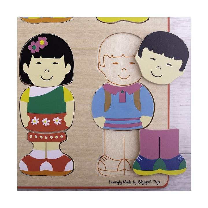 Bigjigs Toys Vkládací puzzle kamarádi