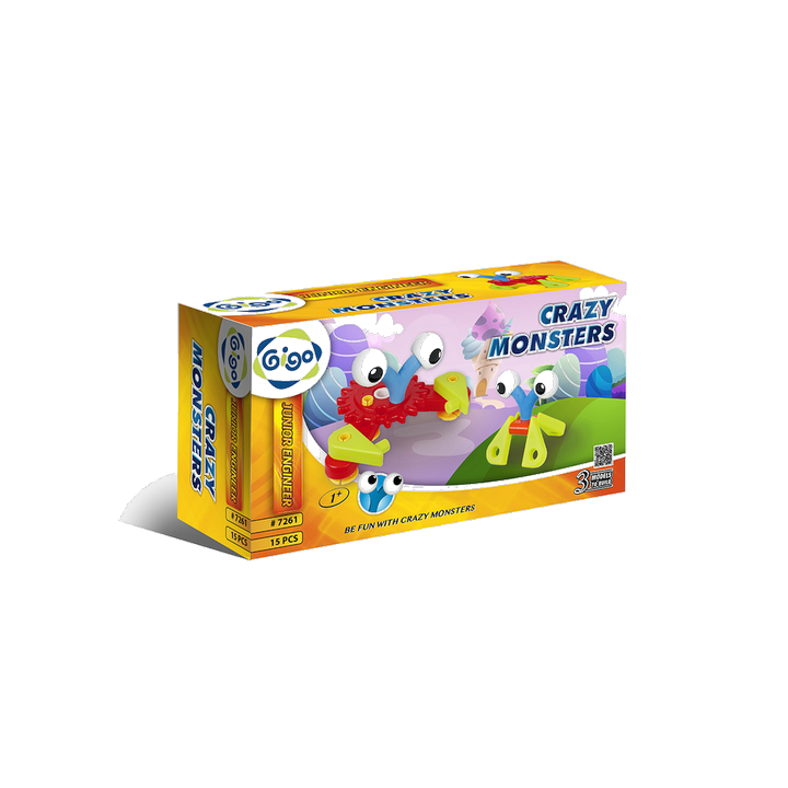 Stavebnice Junior Engineer - Crazy Monsters
