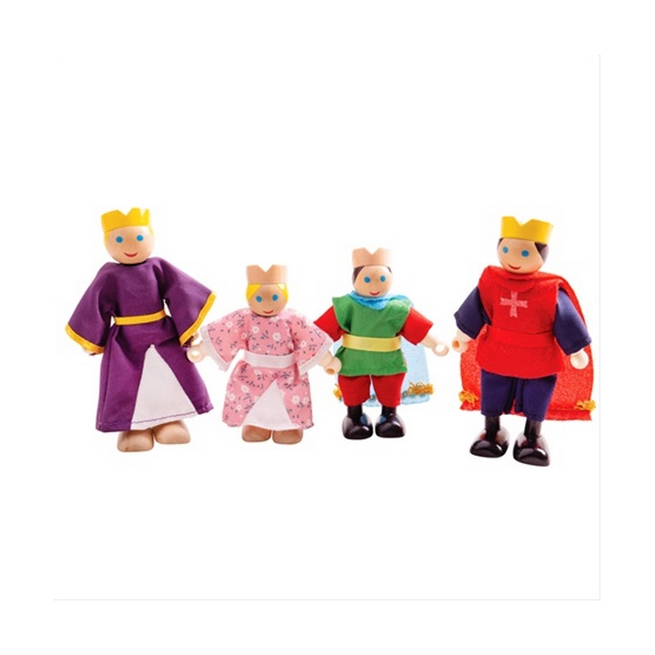 Bigjigs Toys Dřevěné postavičky královská rodina