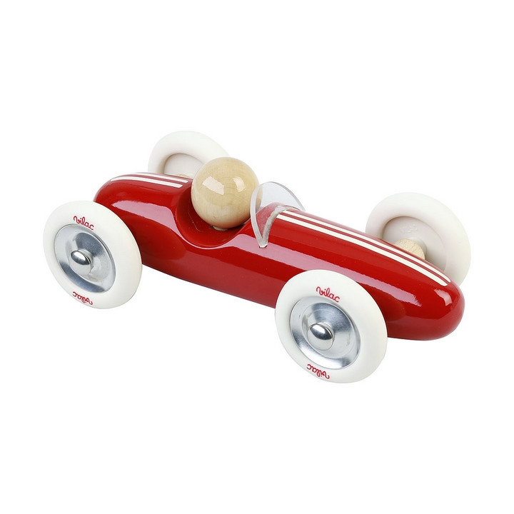 Vilac Dřevěné auto velké Grand prix vintage červené