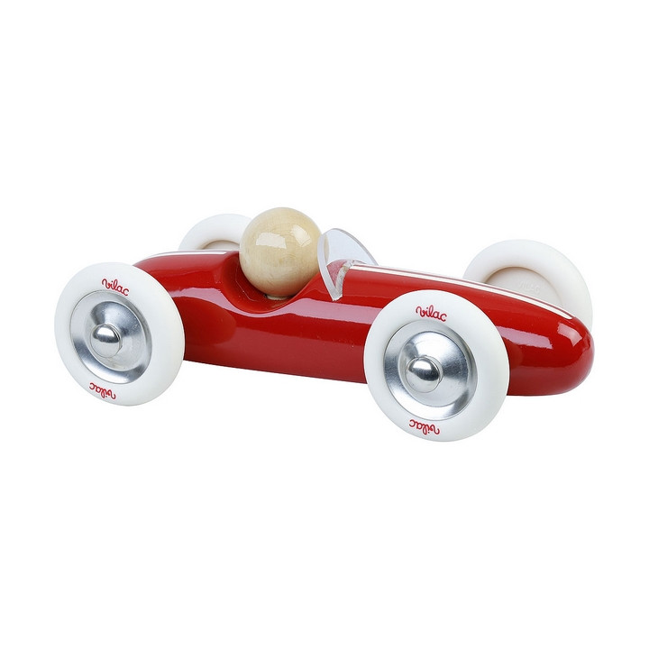 Vilac Dřevěné auto velké Grand prix vintage červené