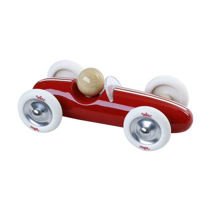 Vilac Dřevěné auto velké Grand prix vintage červené