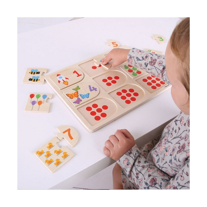 Bigjigs Toys Obrázkové počítací puzzle