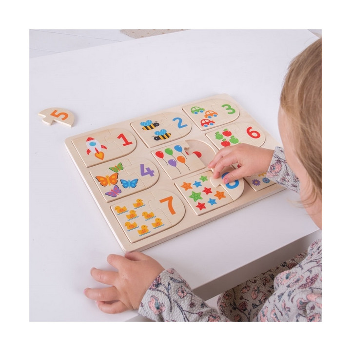Bigjigs Toys Obrázkové počítací puzzle