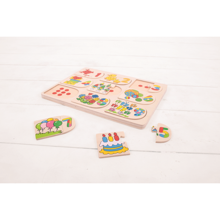Bigjigs Toys Obrázkové počítací puzzle