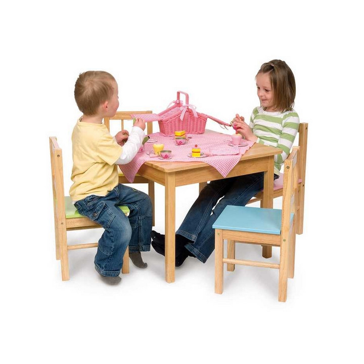 Bigjigs Toys Dětský dřevěný hrací stůl
