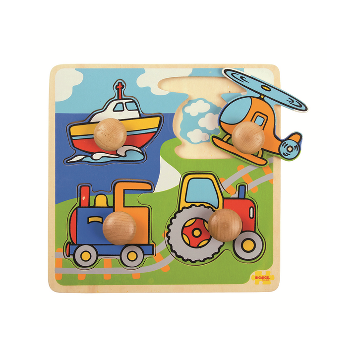 Bigjigs Toys Vkládací puzzle doprava
