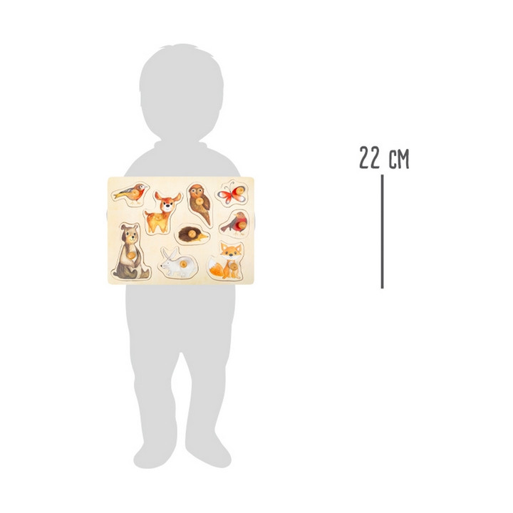 Small Foot Dřevěné puzzle Lesní zvířátka