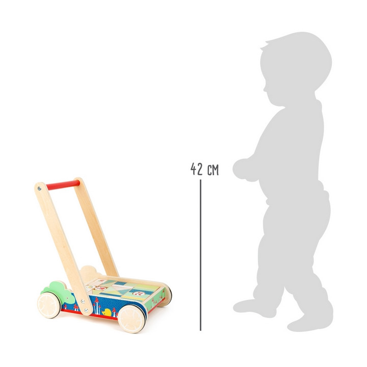 Small Foot Dřevěný vozík s kostkami Move it!