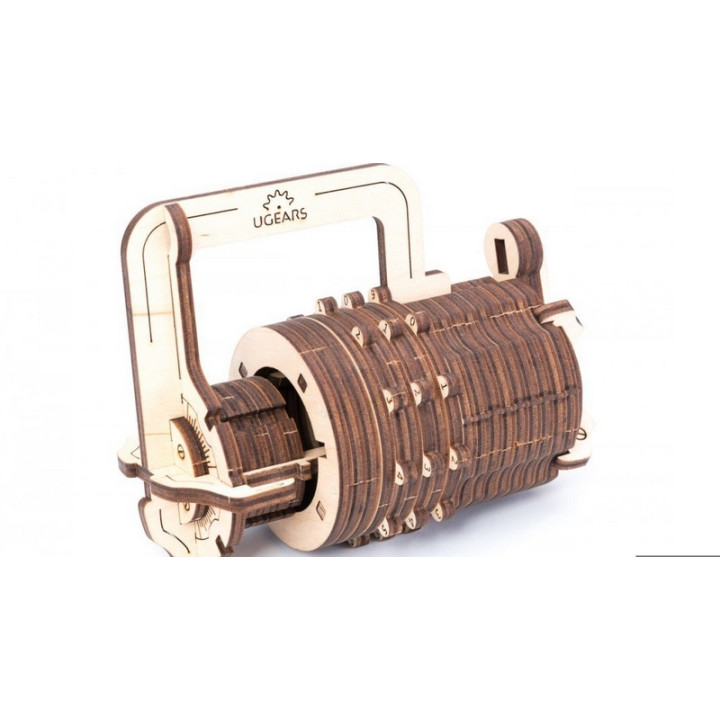 Ugears 3D dřevěné mechanické puzzle Zámek