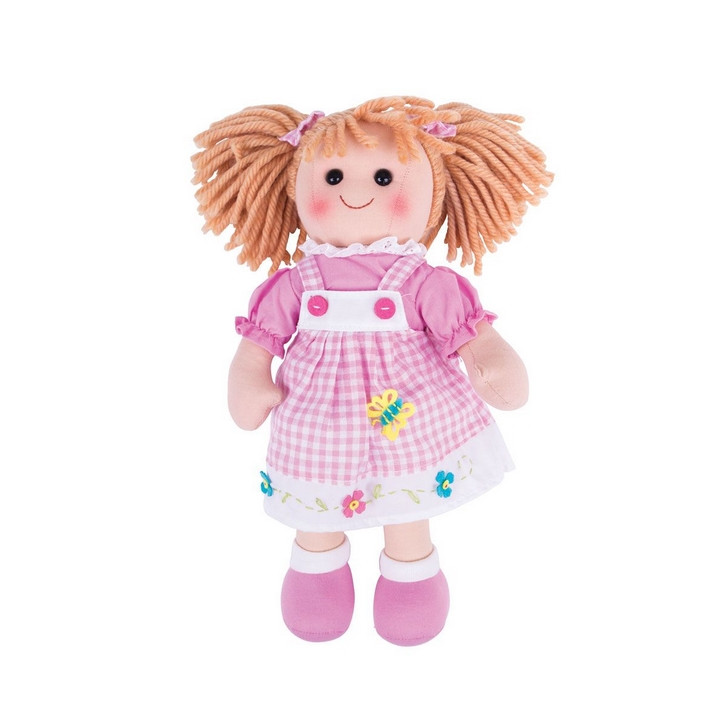Bigjigs Toys Látková panenka Eva 34 cm