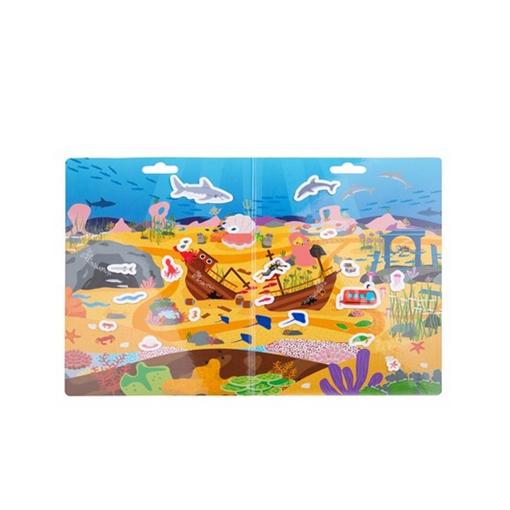 Bigjigs Toys Znovu použitelné samolepky dobrodružství v moři
