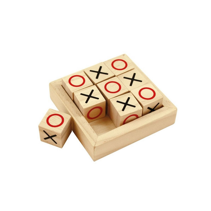 Bigjigs Toys Dřevěné piškvorky kostky