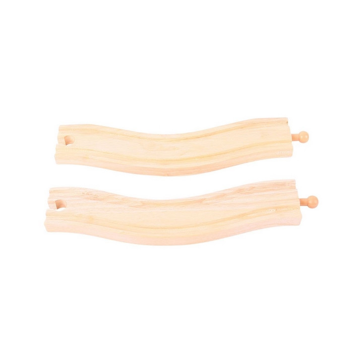 Bigjigs Rail Obloukové koleje 22 cm 2 ks
