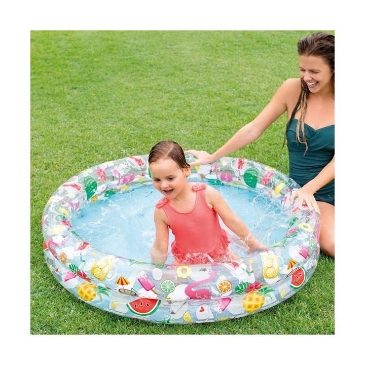 Intex 59421 Kruhový bazén 122x25cm, veselý letní potisk
