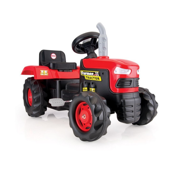 DOLU Velký šlapací traktor,červený