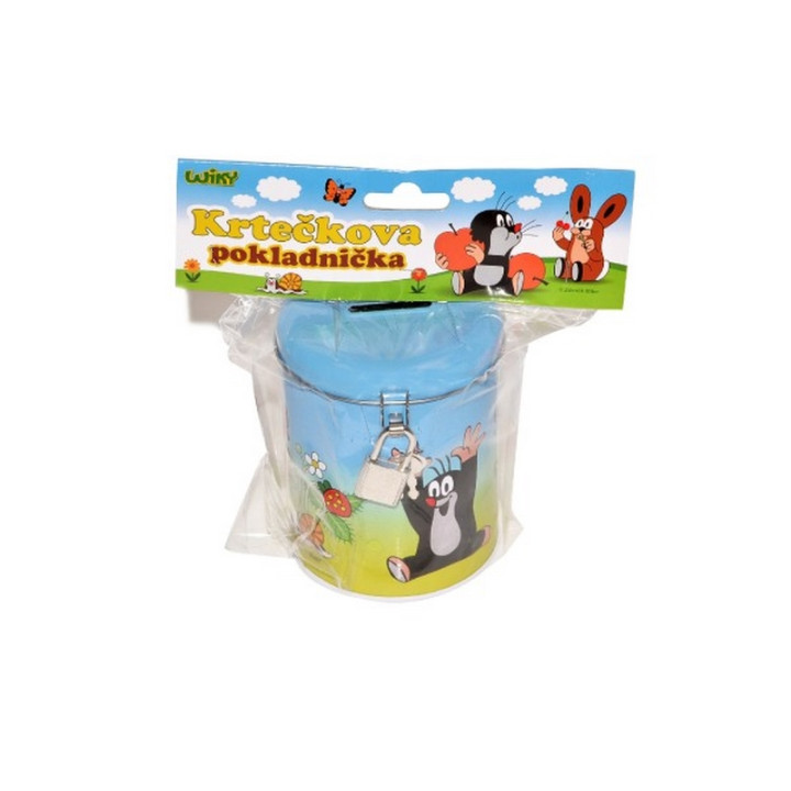 Pokladnička plechová - krtek