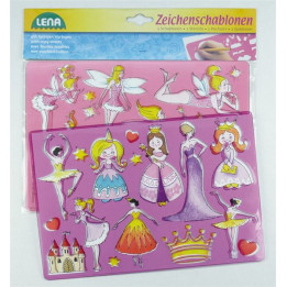 Princezny, baletky kreslící šablony