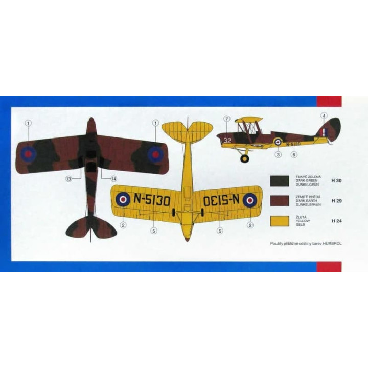 Model D.H. 82 Tiger Moth 1:48