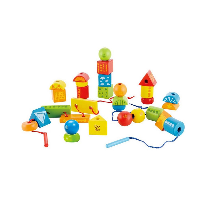 Hape Navlékací korále z geometrických tvarů