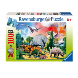 RAVENSBURGER-Mezi dinosaury 100 XXL - puzzle