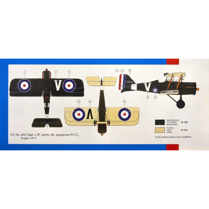 Model R.A.F. SE 5a. Scout 1:48