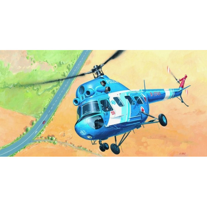 Model Vrtulník Mi 2 - Policie 1:48