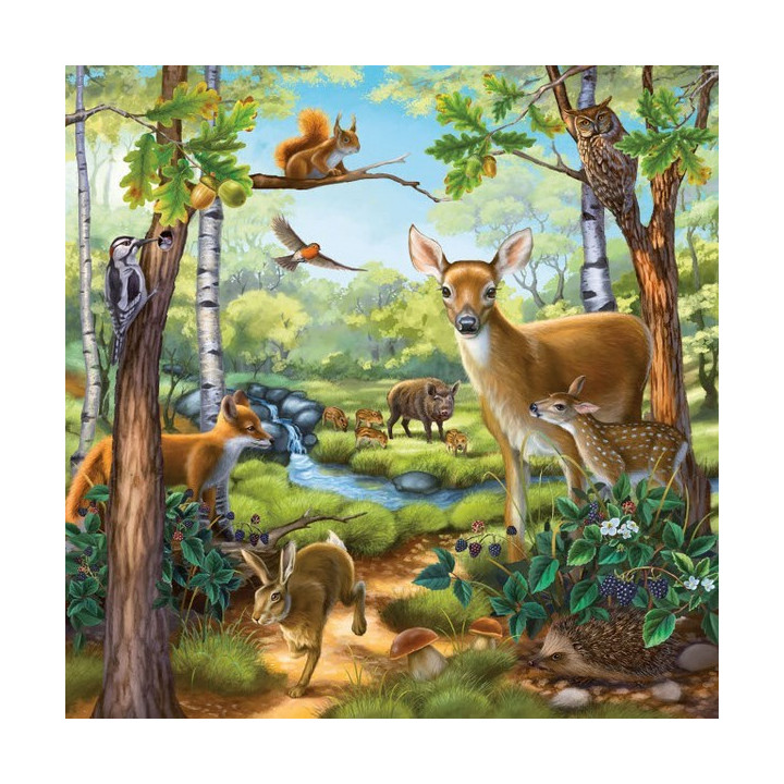 RAVENSBURGER-Domácí zvířata 3 x 49d - puzzle