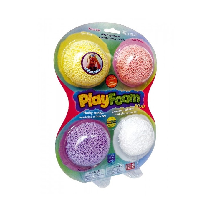 PlayFoam Modelína/Plastelína kuličková 4 barvy