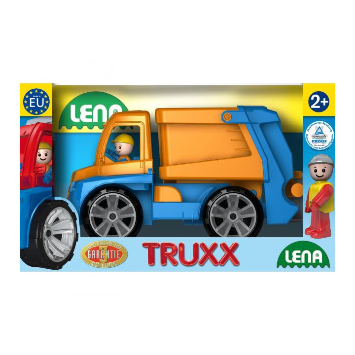 Lena 4416 Auta Truxx popelář, okrasný karton