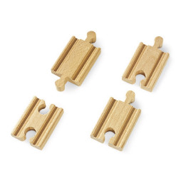 Brio 33333 Mini koleje rovné, spojky, 54mm, 4 ks
