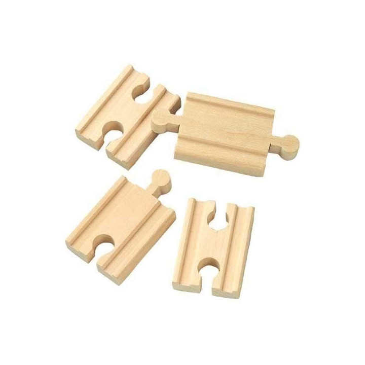 Brio 33333 Mini koleje rovné, spojky, 54mm, 4 ks