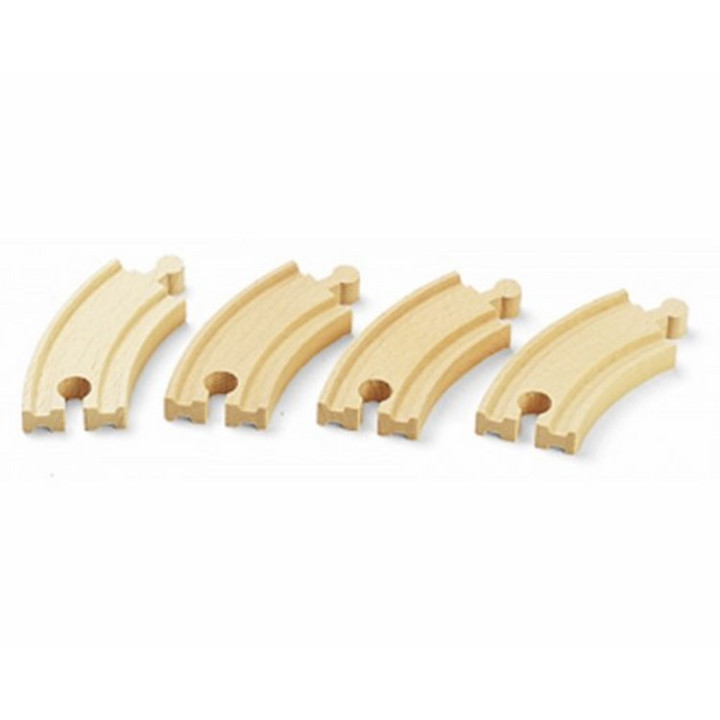 Brio 33337 Krátké zatáčky, 90 mm, 4 ks