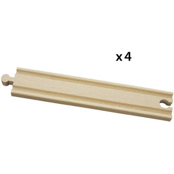 Brio 33341 Dlouhé koleje rovné, 216 mm, 4 ks