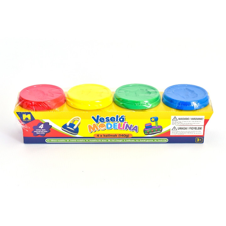 Modelína 4x 140g různé barvy