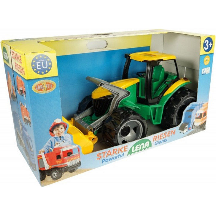 Lena 2057 Traktor se lžící, zeleno žlutý 70 cm