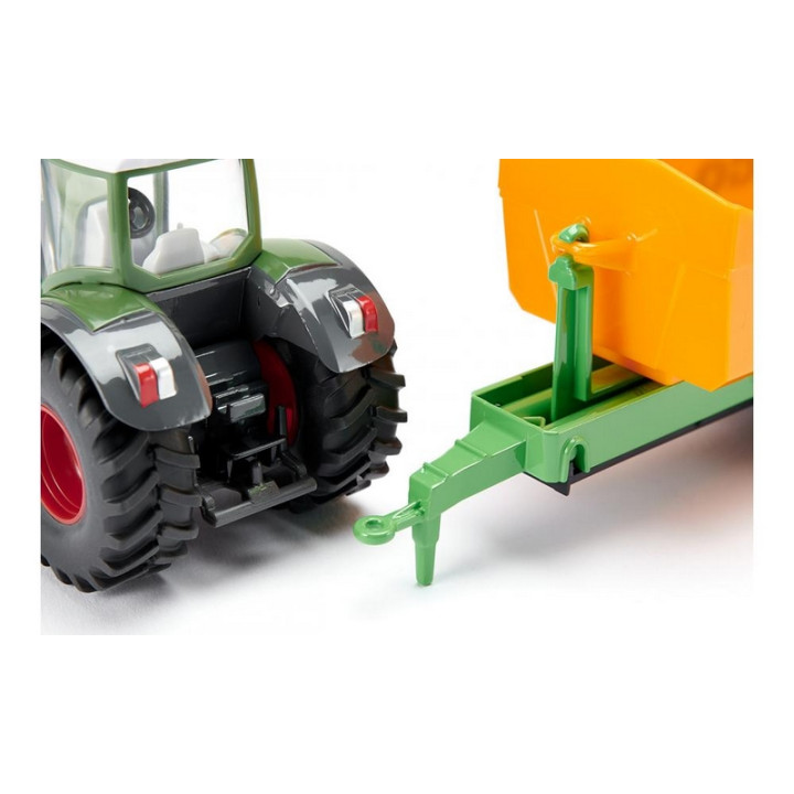 SIKU Farmer 1989 - Traktor Fendt s vyklápěcím přívěsem, 1:50