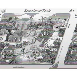 Puzzle Návštěva v ZOO, 30-48 dílků - Ravensburger