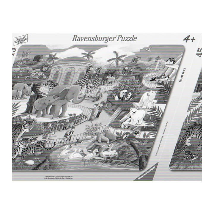Puzzle Návštěva v ZOO, 30-48 dílků - Ravensburger