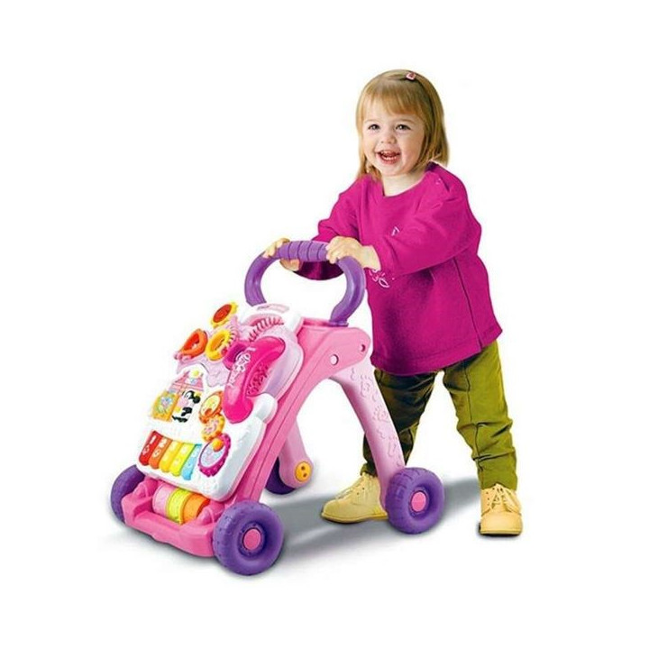 Vtech chodítko Uč se a poznávej růžové CZ