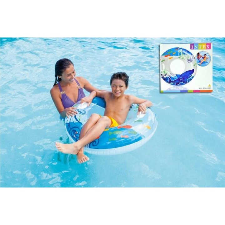 Plovací kruh Intex s úchyty 97 cm