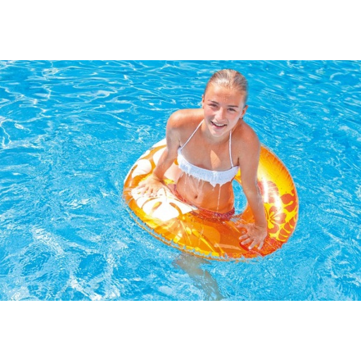 Kruh Intex plovací Květiny 91 cm