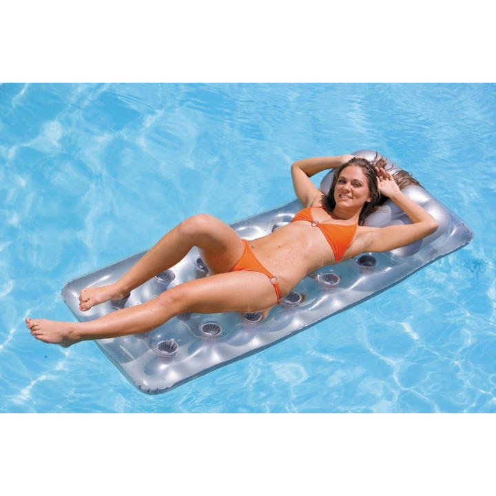 Matrace Intex stříbrná 188 × 71 cm